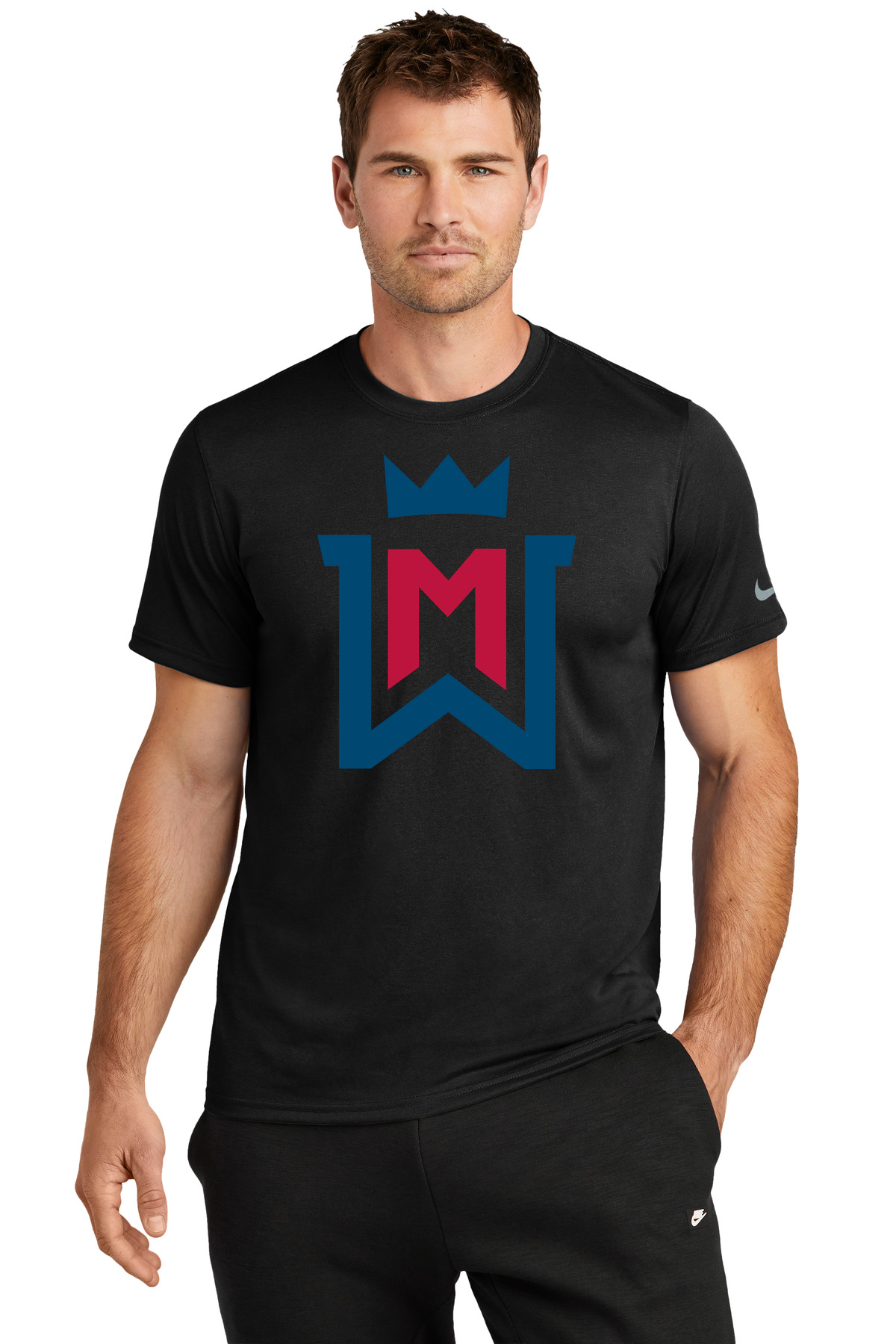 Watertown-Mayer Football - Black Nike Swoosh Sleeve rLegend Tee NKDX8730