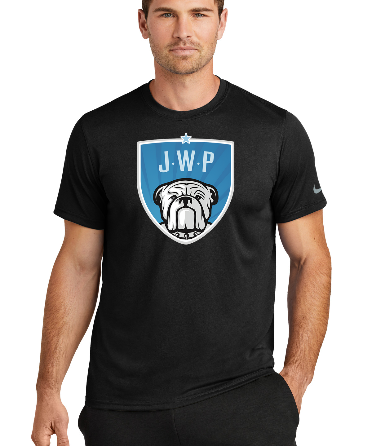 JWP Football - Black Nike Swoosh Sleeve rLegend Tee NKDX8730