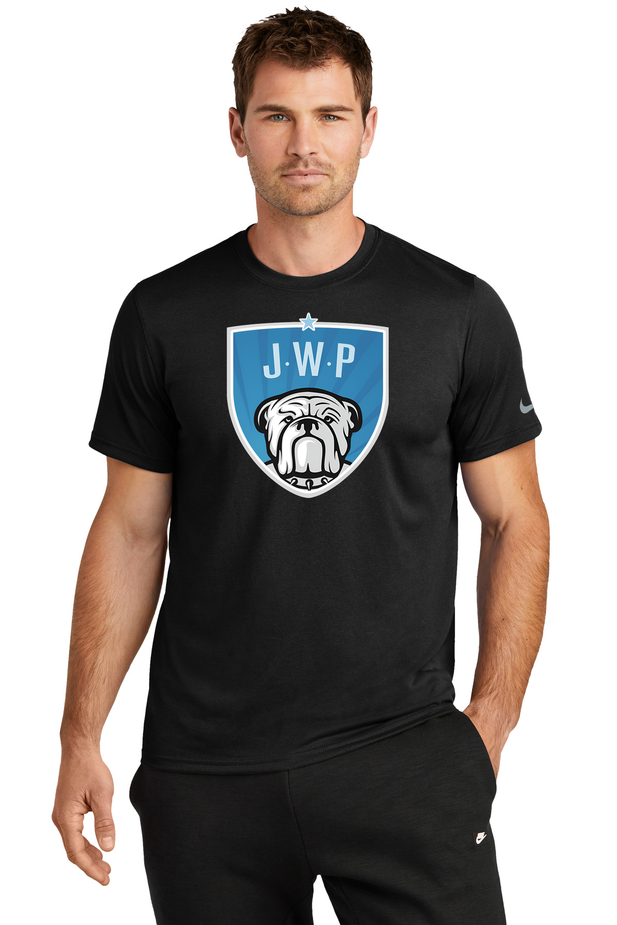 JWP Football - Black Nike Swoosh Sleeve rLegend Tee NKDX8730