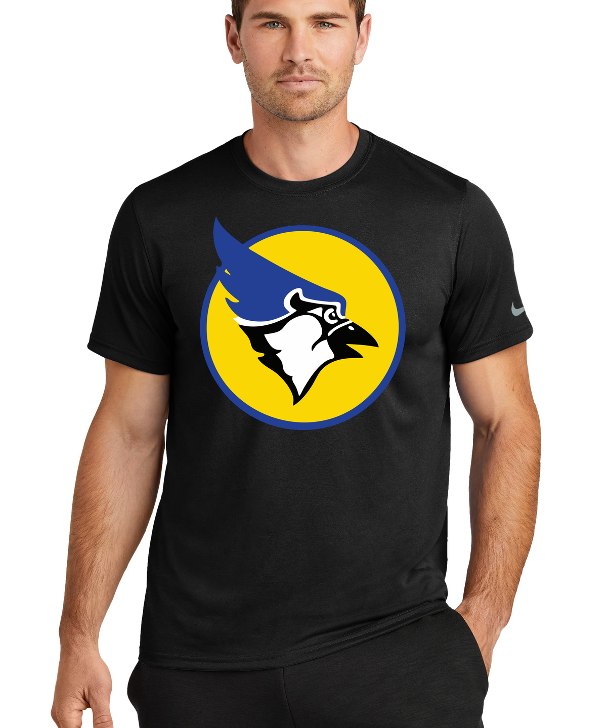 Waseca Football - Black Nike Swoosh Sleeve rLegend Tee NKDX8730