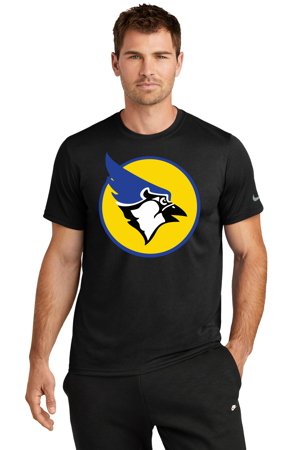 Waseca Football - Black Nike Swoosh Sleeve rLegend Tee NKDX8730