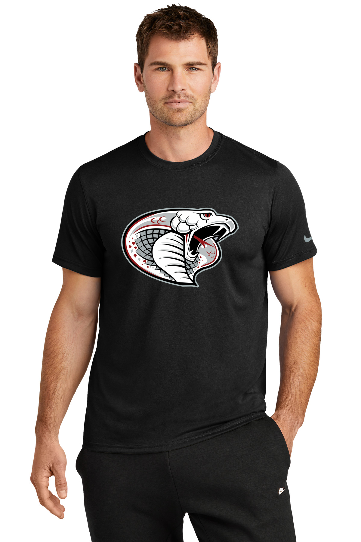 Triton Volleyball - Black Nike Swoosh Sleeve rLegend Tee NKDX8730