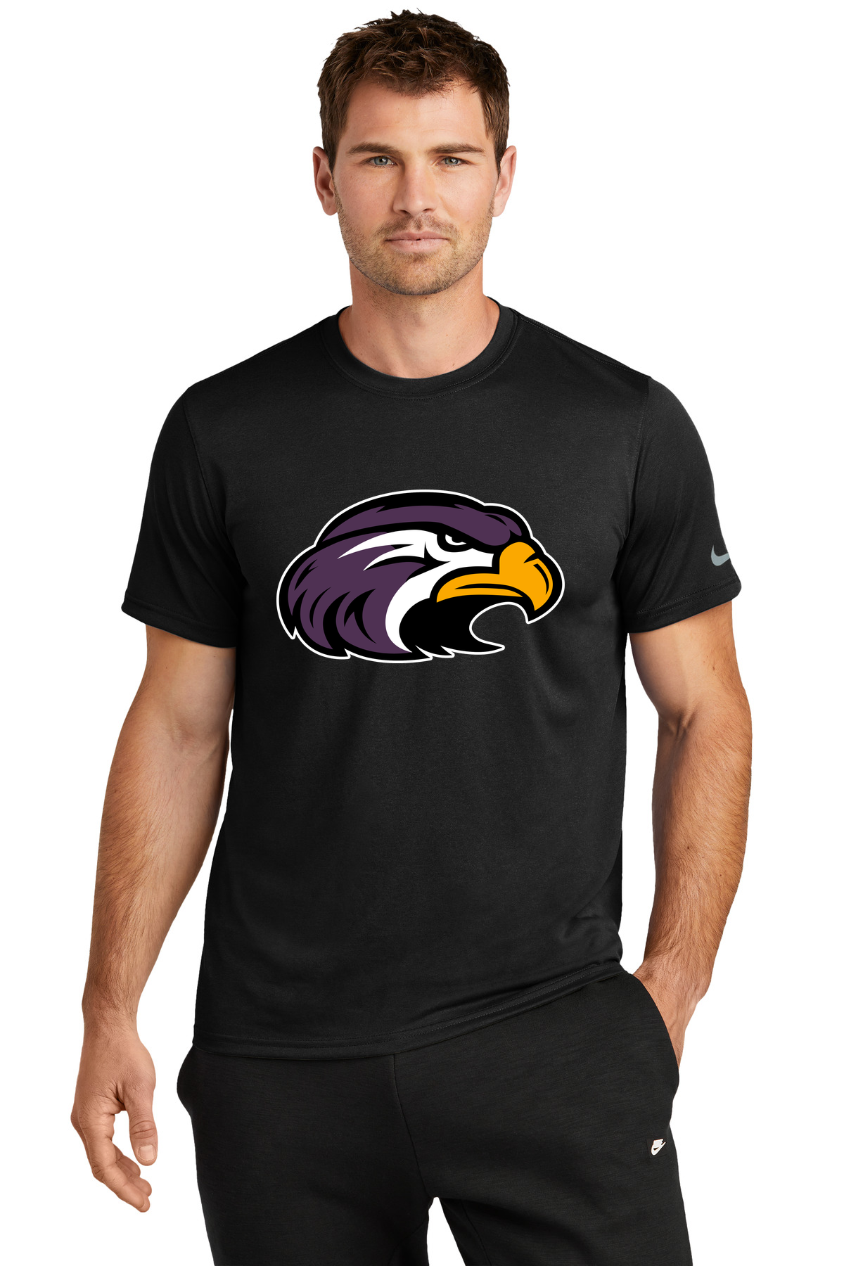 Montevideo Football - Black Nike Swoosh Sleeve rLegend Tee NKDX8730