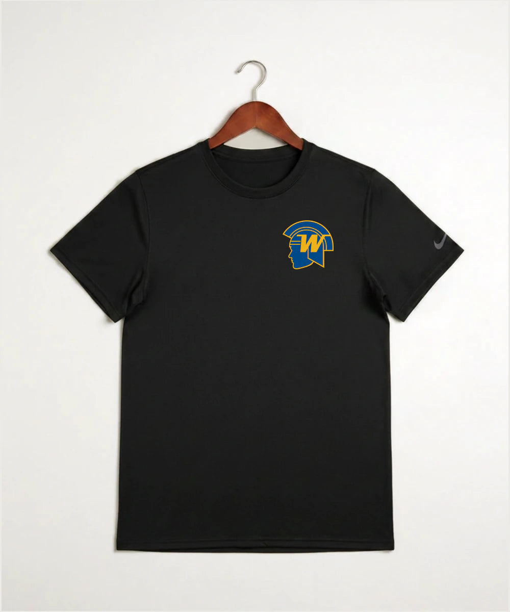 Wayzata High School Football (Boys) - Black Nike Swoosh Sleeve rLegend Tee NKDX8730