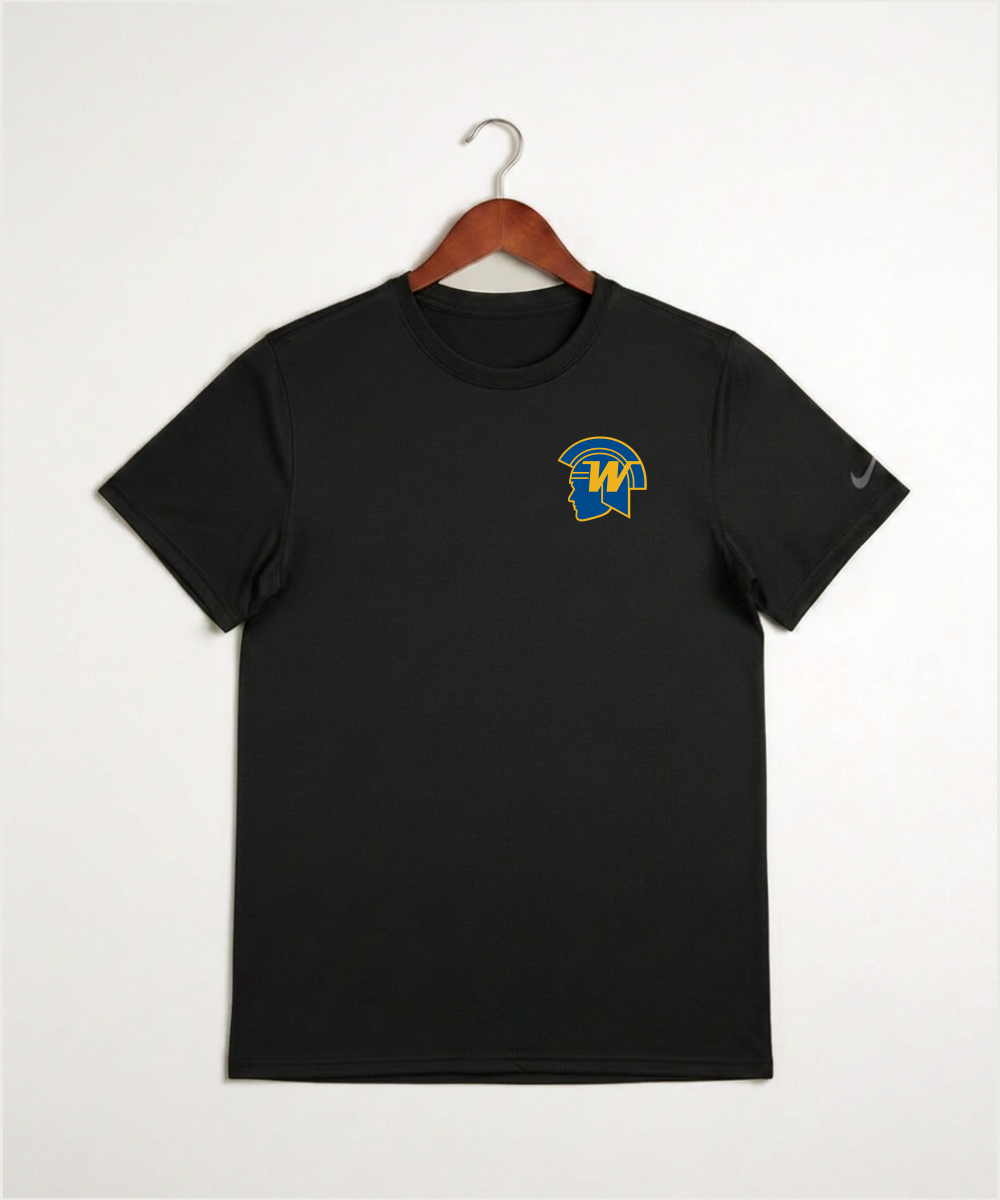 Wayzata High School Football (Boys) - Black Nike Swoosh Sleeve rLegend Tee NKDX8730