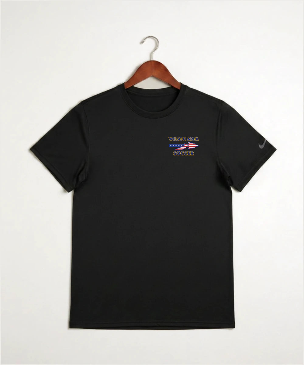 Wilson Area School Soccer Soccer - Black Nike Swoosh Sleeve rLegend Tee NKDX8730