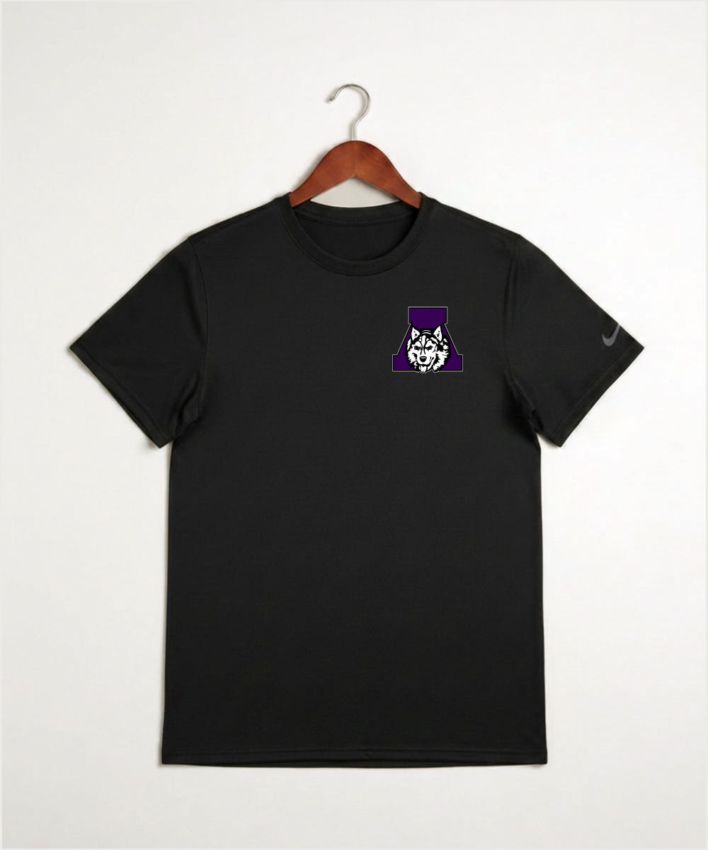 Albany High School Basketball (Boys) - Black Nike Swoosh Sleeve rLegend Tee NKDX8730