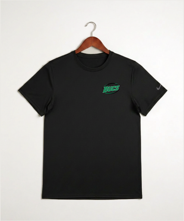 Waterville-Elysian-Morristown High School Football (Boys) - Black Nike Swoosh Sleeve rLegend Tee NKDX8730