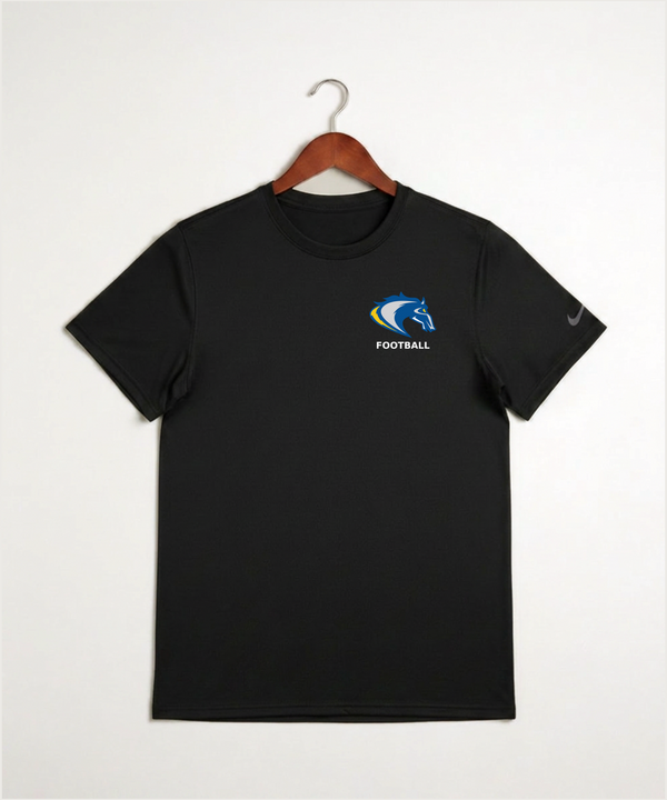 Riverside High School Football general - Black Nike Swoosh Sleeve rLegend Tee NKDX8730