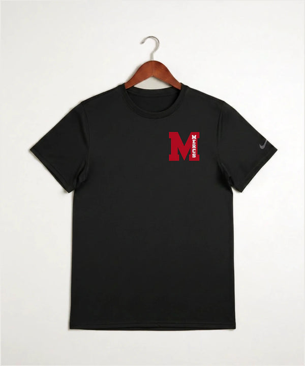 Mcgregor High School Volleyball (Girls) - Black Nike Swoosh Sleeve rLegend Tee NKDX8730