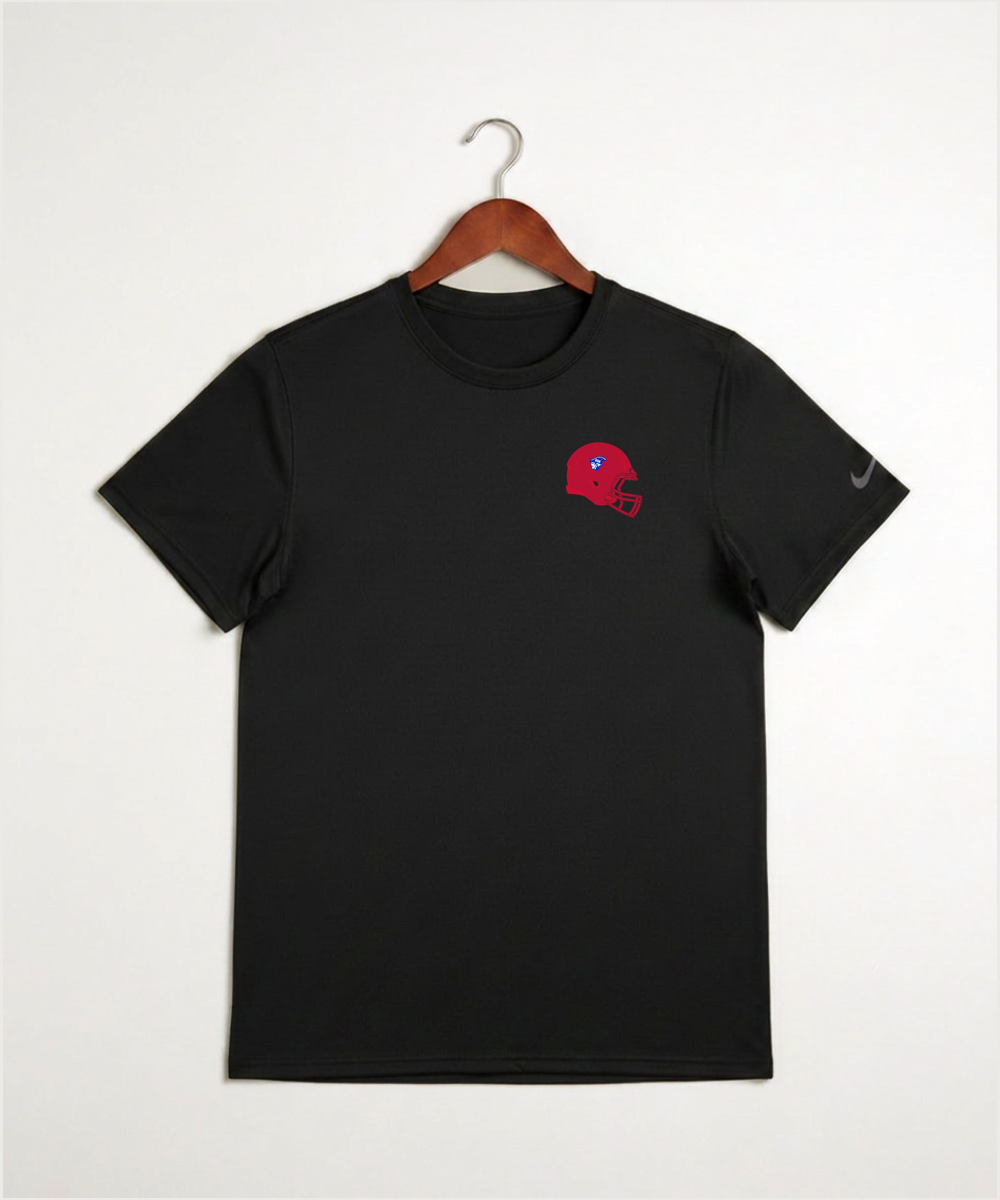 Upsala High School Football (Boys) - Black Nike Swoosh Sleeve rLegend Tee NKDX8730