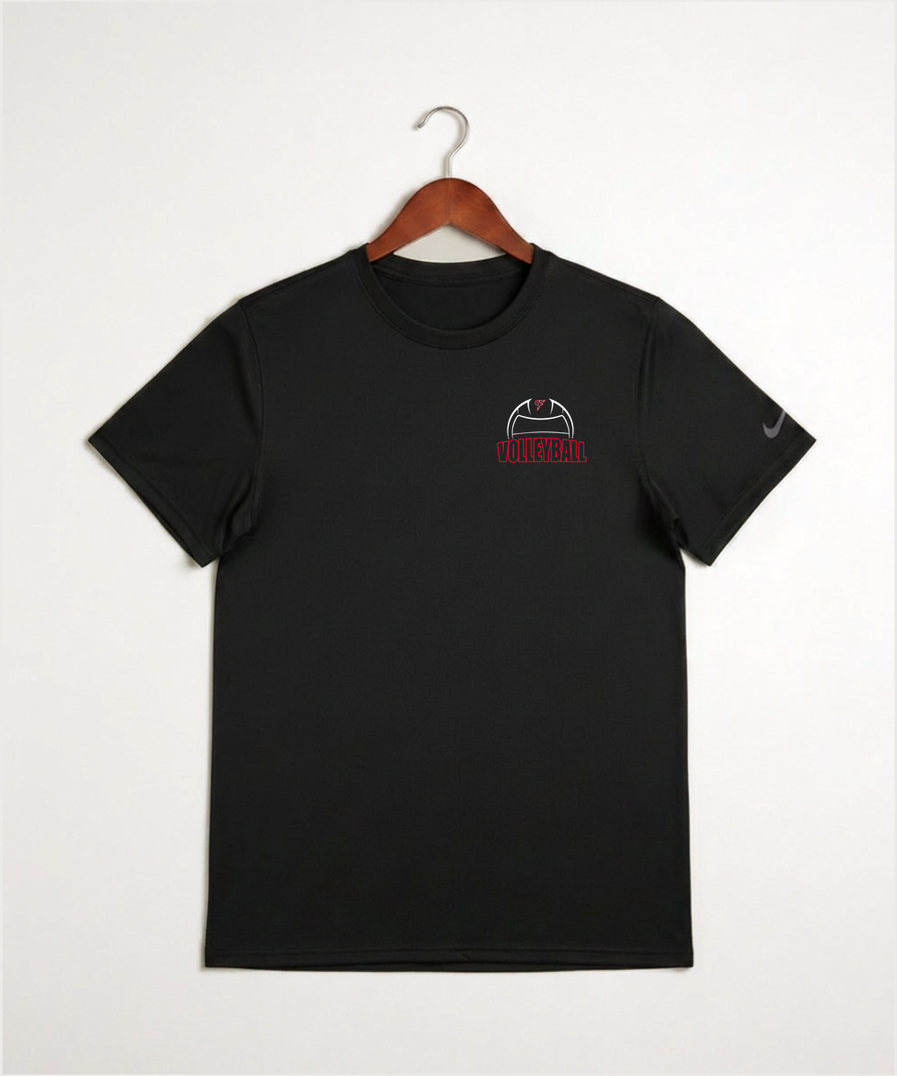 Cannon Falls High School Volleyball (Girls) - Black Nike Swoosh Sleeve rLegend Tee NKDX8730
