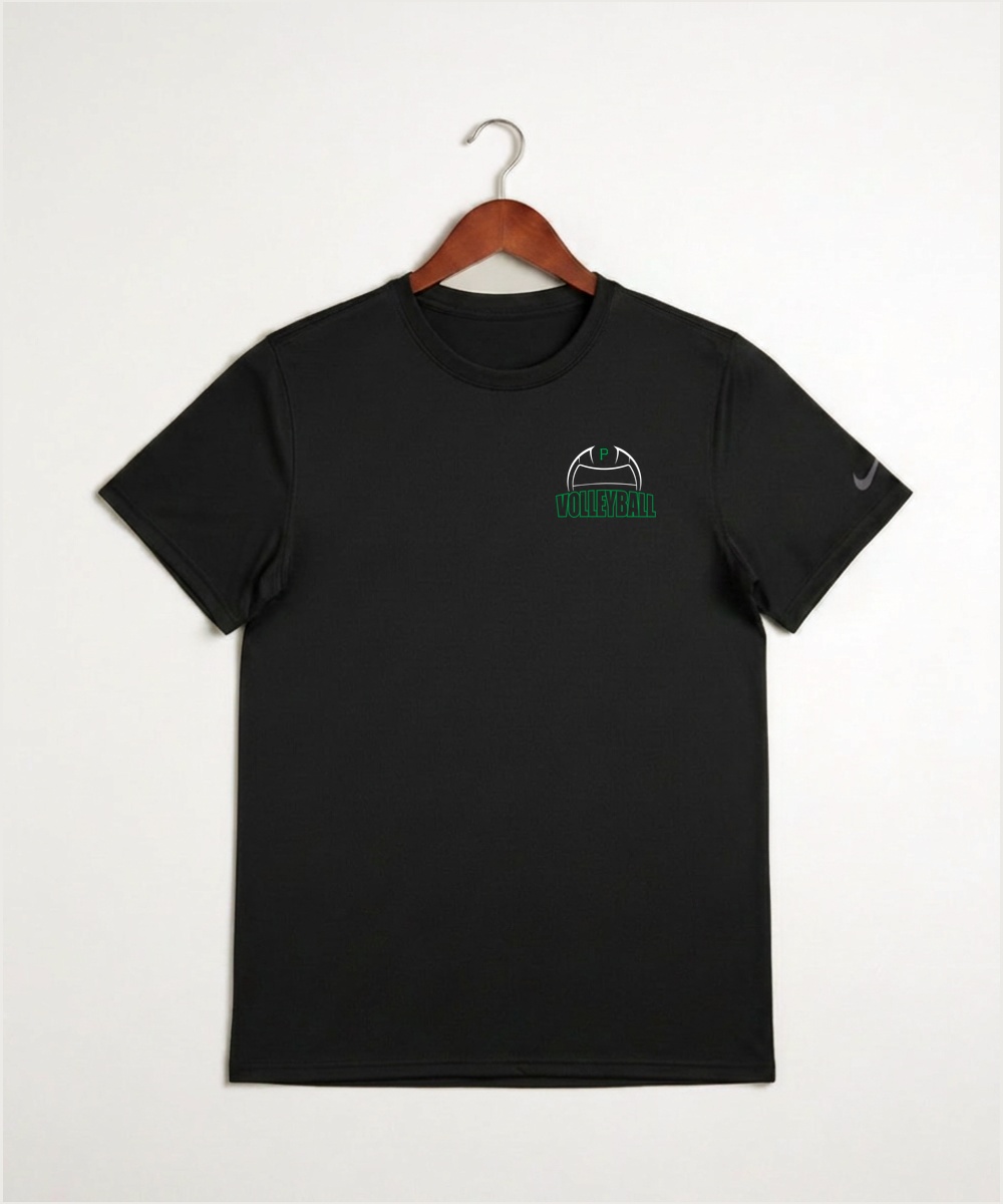 Pipestone Area High School Volleyball (Girls) - Black Nike Swoosh Sleeve rLegend Tee NKDX8730