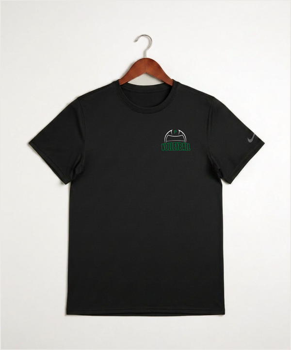 Pipestone Area High School Volleyball (Girls) - Black Nike Swoosh Sleeve rLegend Tee NKDX8730