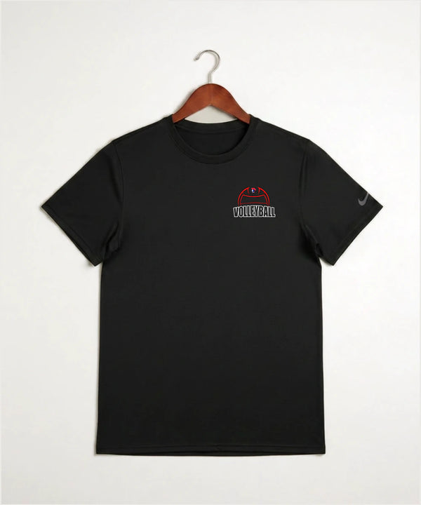 Hills-Beaver Creek High School Volleyball (Girls) - Black Nike Swoosh Sleeve rLegend Tee NKDX8730