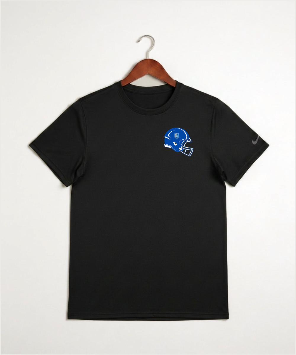 Lake Crystal-Welcome-Memorial High School Football (Boys) - Black Nike Swoosh Sleeve rLegend Tee NKDX8730