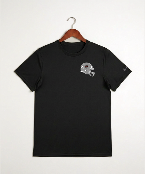 Yellow Medicine East High School Football (Boys) - Black Nike Swoosh Sleeve rLegend Tee NKDX8730