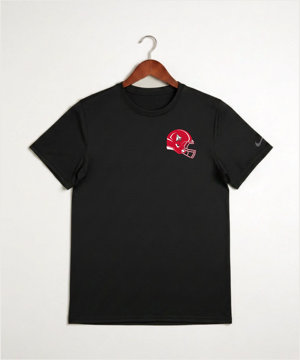 Detroit Lakes Community High School Football (Boys) - Black Nike Swoosh Sleeve rLegend Tee NKDX8730