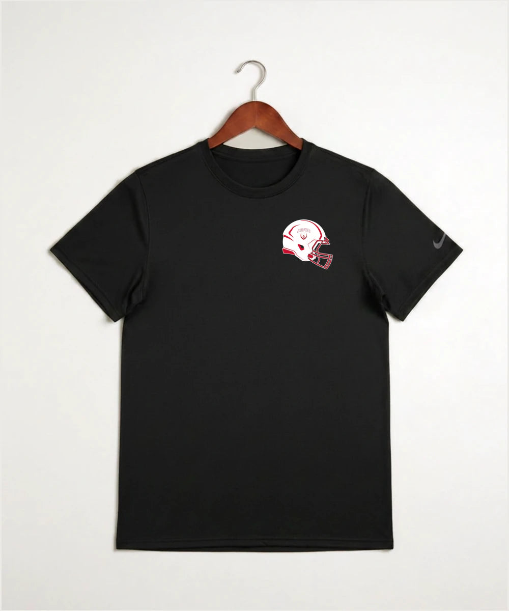 Alden-Conger-Glenville Emmons High School Football (Boys) - Black Nike Swoosh Sleeve rLegend Tee NKDX8730