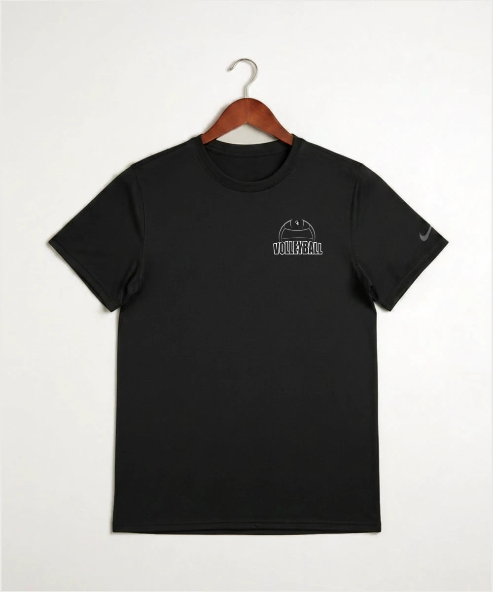 Kingsland High School Volleyball (Girls) - Black Nike Swoosh Sleeve rLegend Tee NKDX8730
