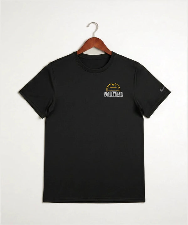 Byron High School Volleyball (Girls) - Black Nike Swoosh Sleeve rLegend Tee NKDX8730