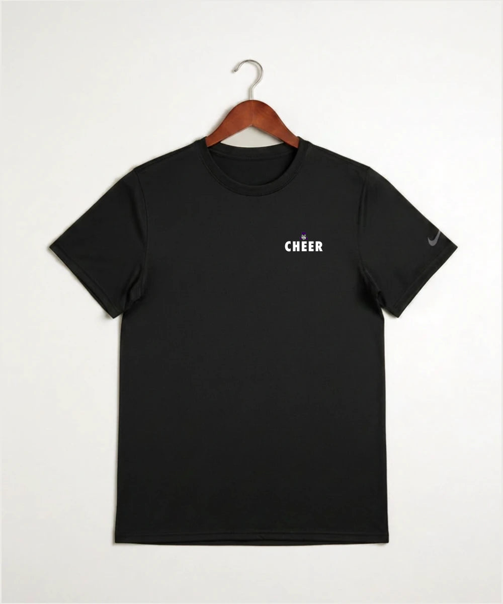 Albany High School Cheerleading - Black Nike Swoosh Sleeve rLegend Tee NKDX8730