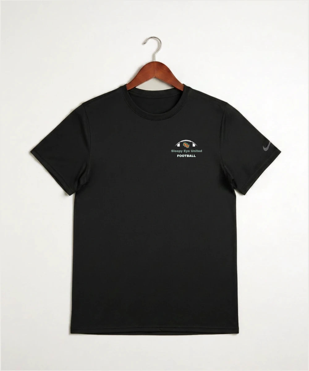Sleepy Eye United Football (Boys) - Black Nike Swoosh Sleeve rLegend Tee NKDX8730