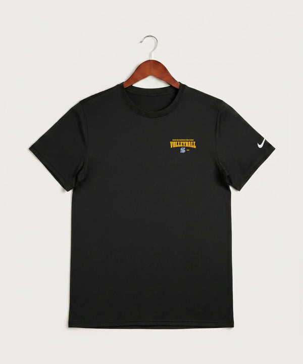 Green Bay Southwest High School Volleyball (Girls) - Black Nike Swoosh Sleeve rLegend Tee NKDX8730