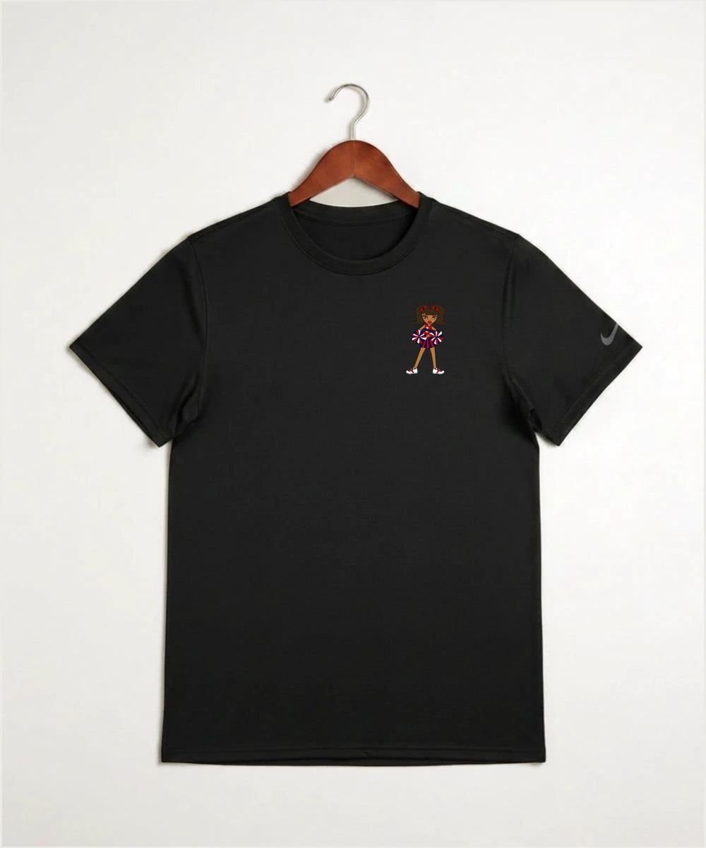 Independence High School Cheer Team - Black Nike Swoosh Sleeve rLegend Tee NKDX8730