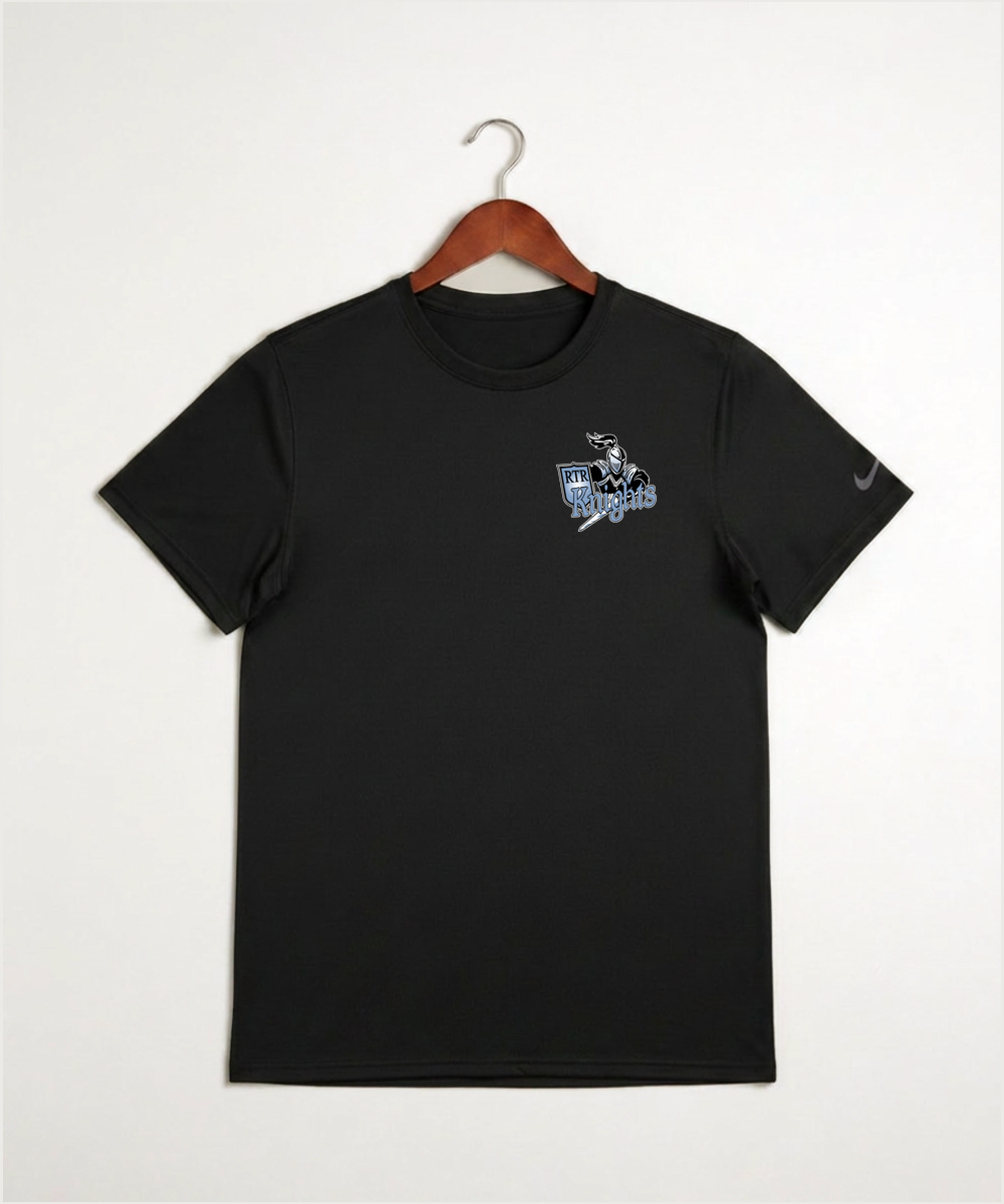 Russell-Tyler-Ruthton High School Football (Boys) - Black Nike Swoosh Sleeve rLegend Tee NKDX8730