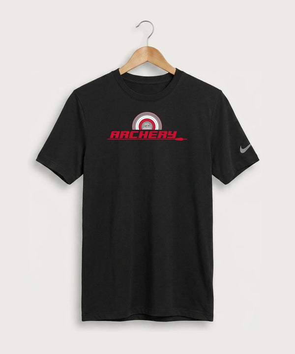 Heart Shot Ministry Archery Team Store - Black Nike Swoosh Sleeve rLegend Tee NKDX8730