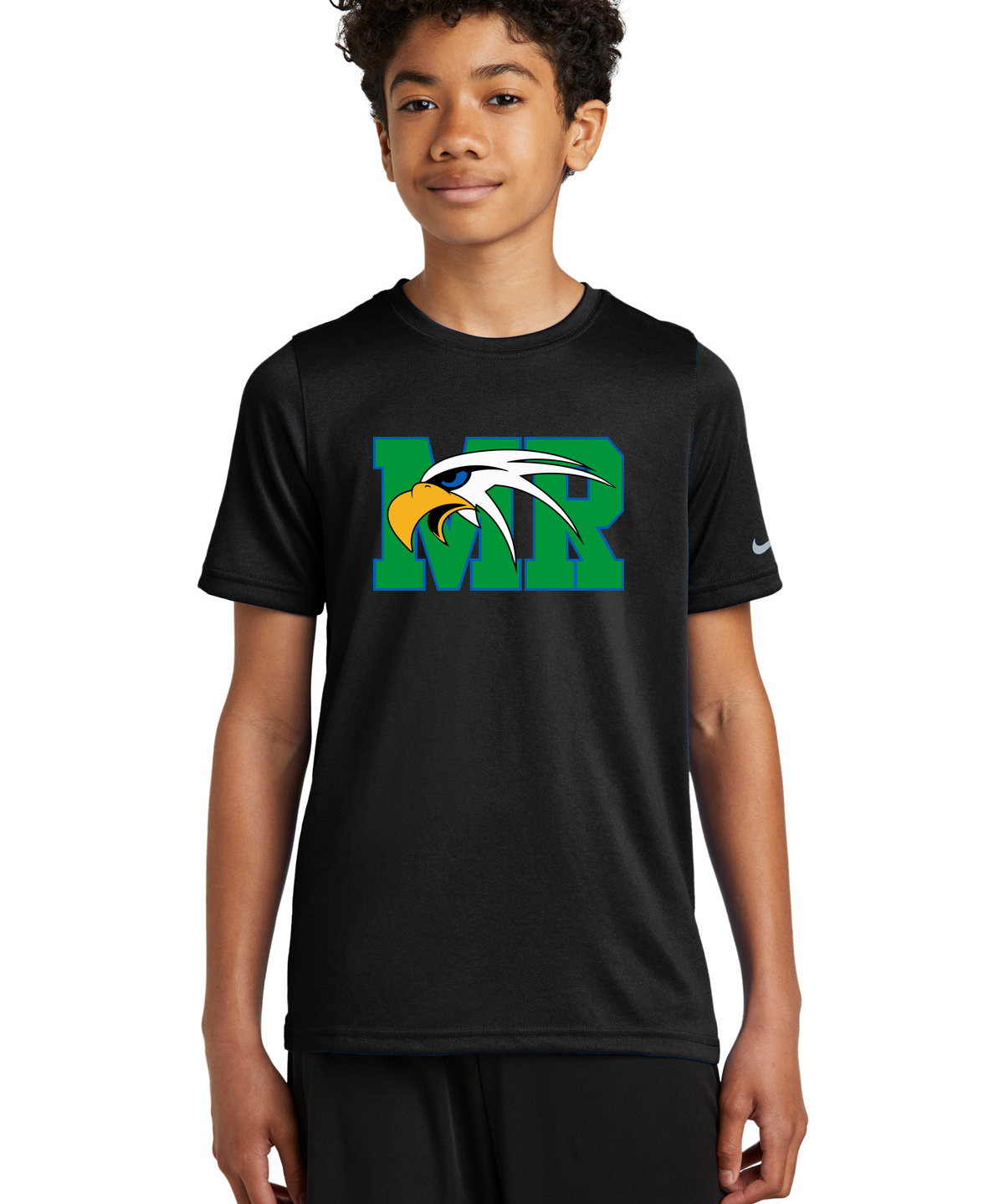 Maple River High School tennis - Black Nike Youth Swoosh Sleeve rLegend Tee NKDX8787