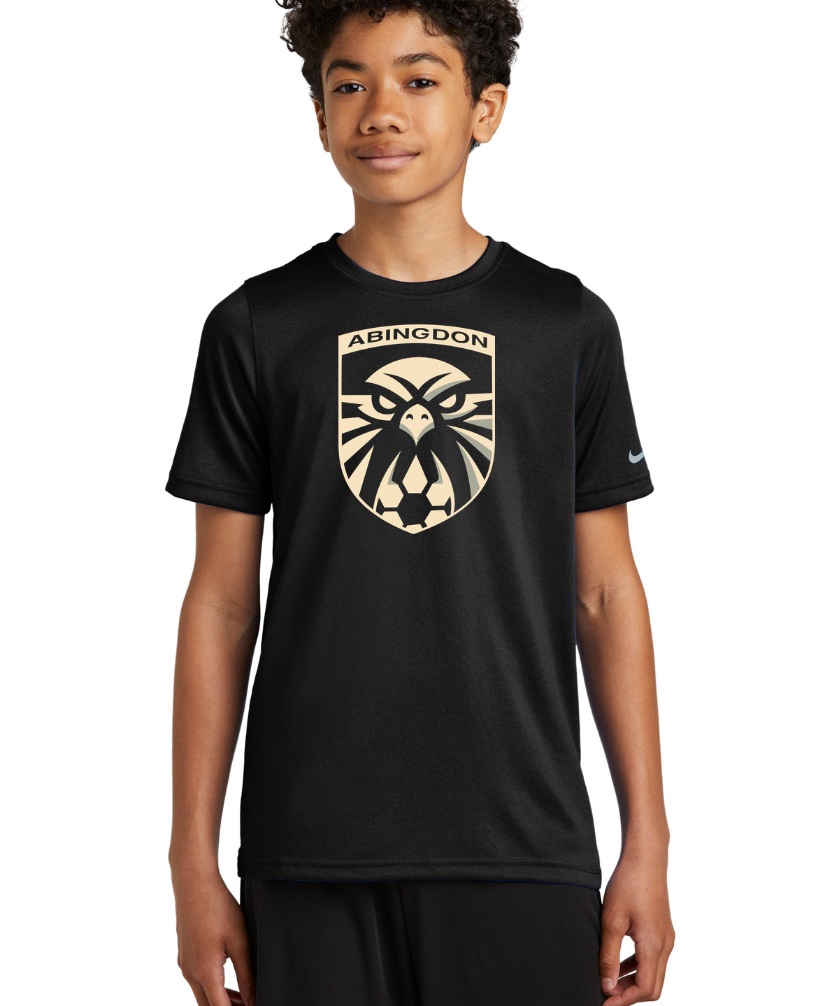 Abingdon High School soccer_boys - Black Nike Youth Swoosh Sleeve rLegend Tee NKDX8787