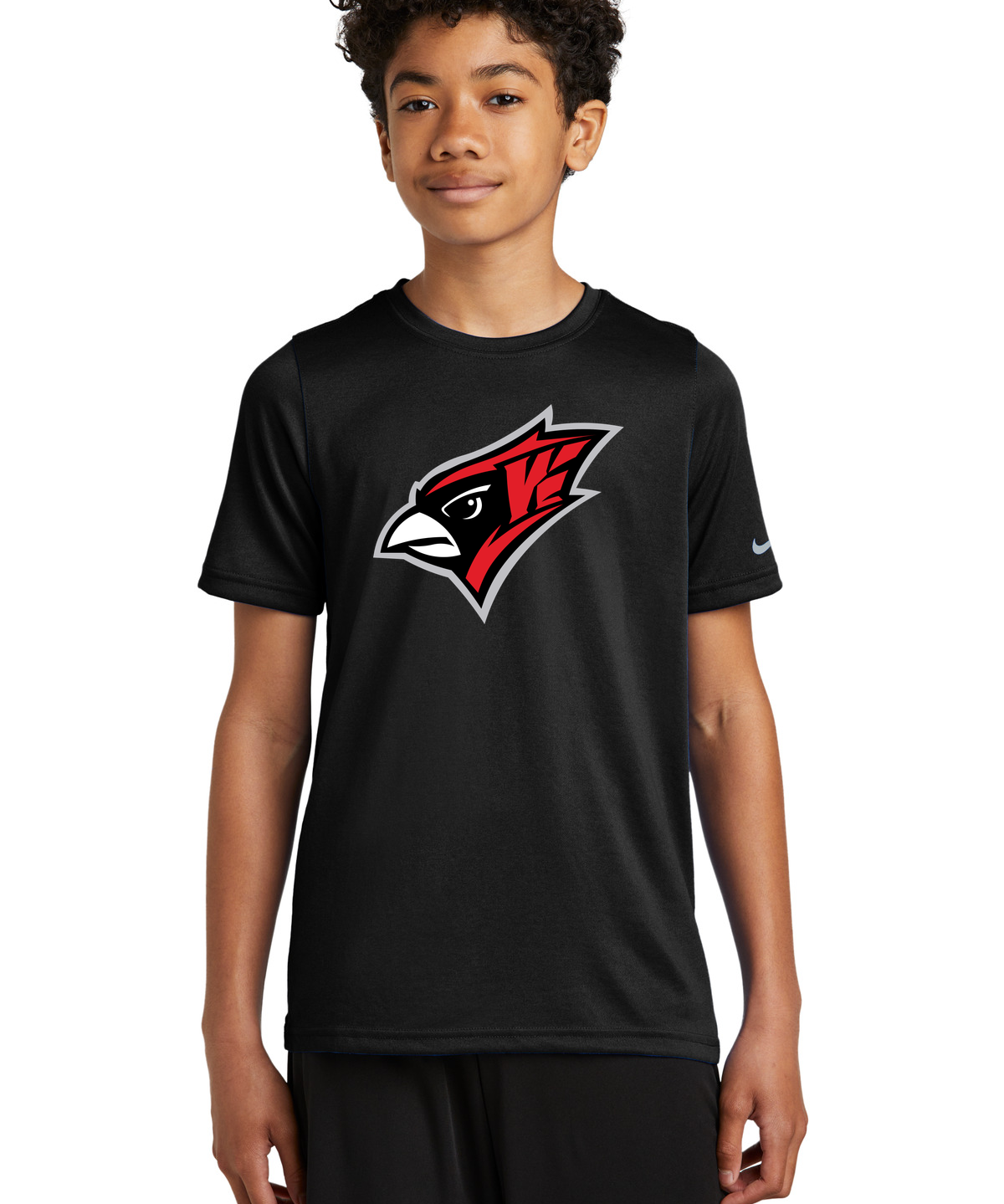 Willmar Athletics - Black Nike Youth Swoosh Sleeve rLegend Tee NKDX8787
