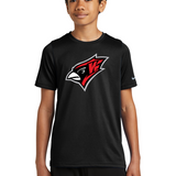 Willmar Athletics - Black Nike Youth Swoosh Sleeve rLegend Tee NKDX8787