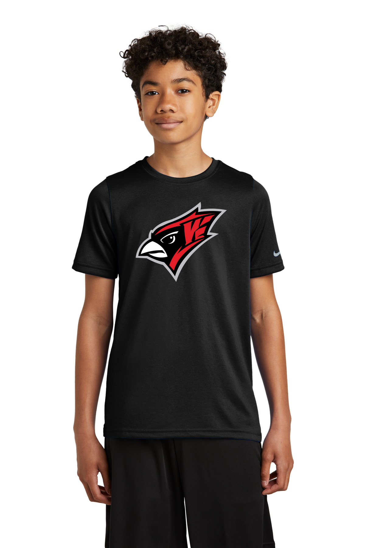 Willmar Athletics - Black Nike Youth Swoosh Sleeve rLegend Tee NKDX8787