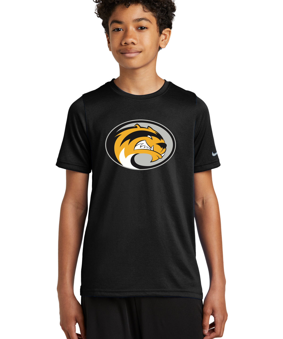 Sibley East Football - Black Nike Youth Swoosh Sleeve rLegend Tee NKDX8787