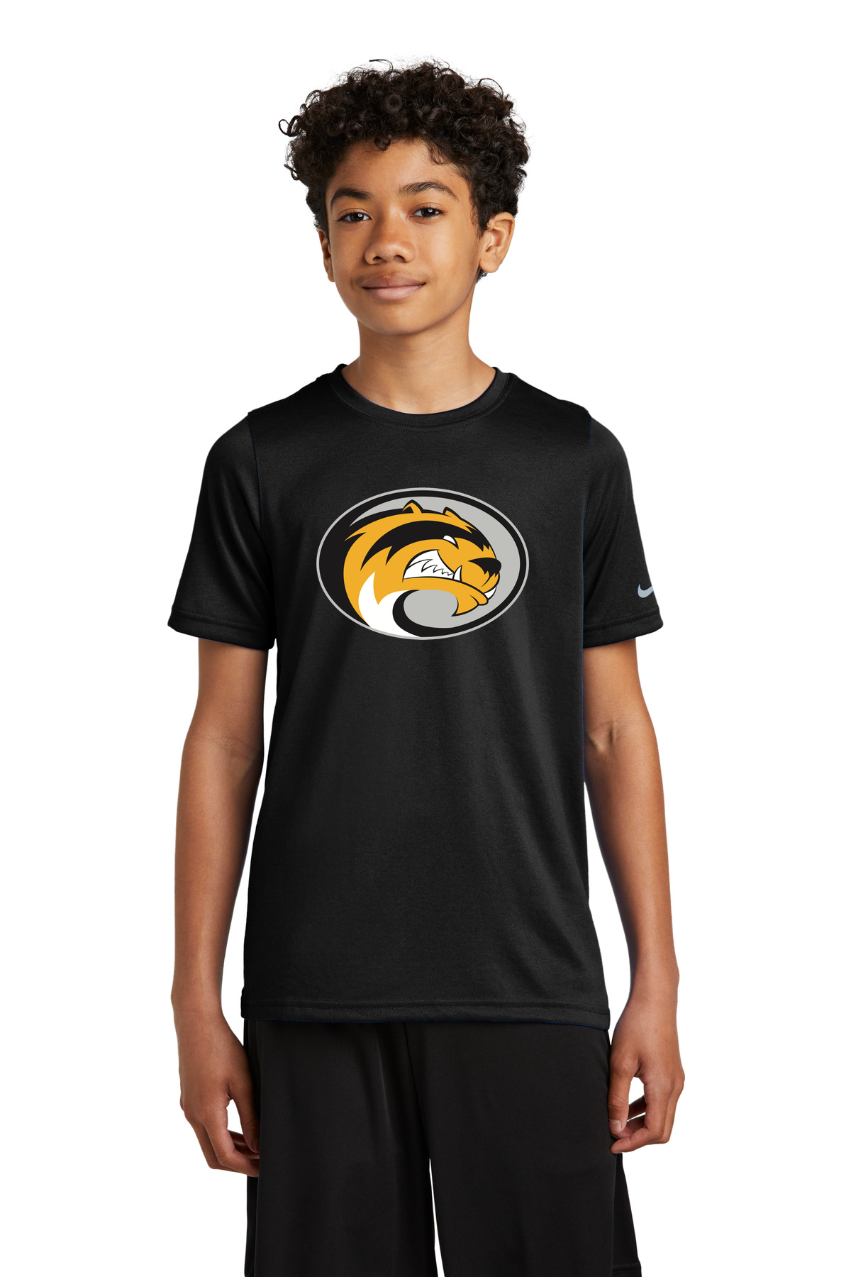 Sibley East Football - Black Nike Youth Swoosh Sleeve rLegend Tee NKDX8787