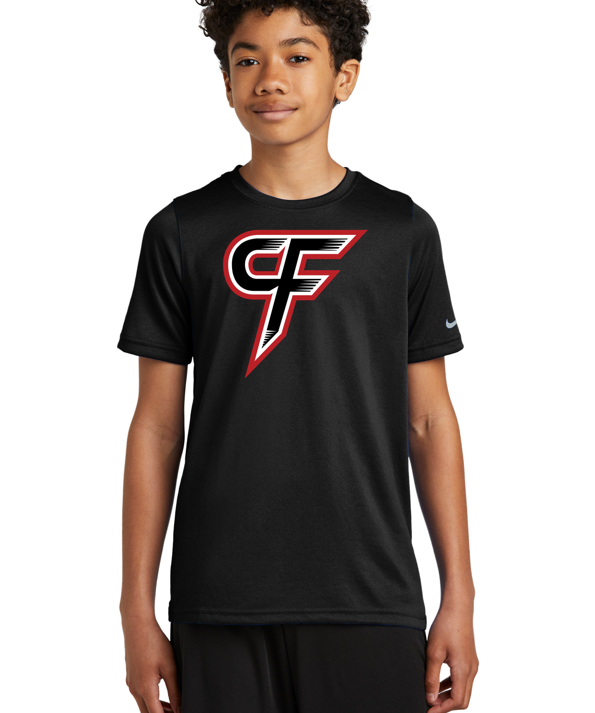 Cannon Falls Volleyball - Black Nike Youth Swoosh Sleeve rLegend Tee NKDX8787