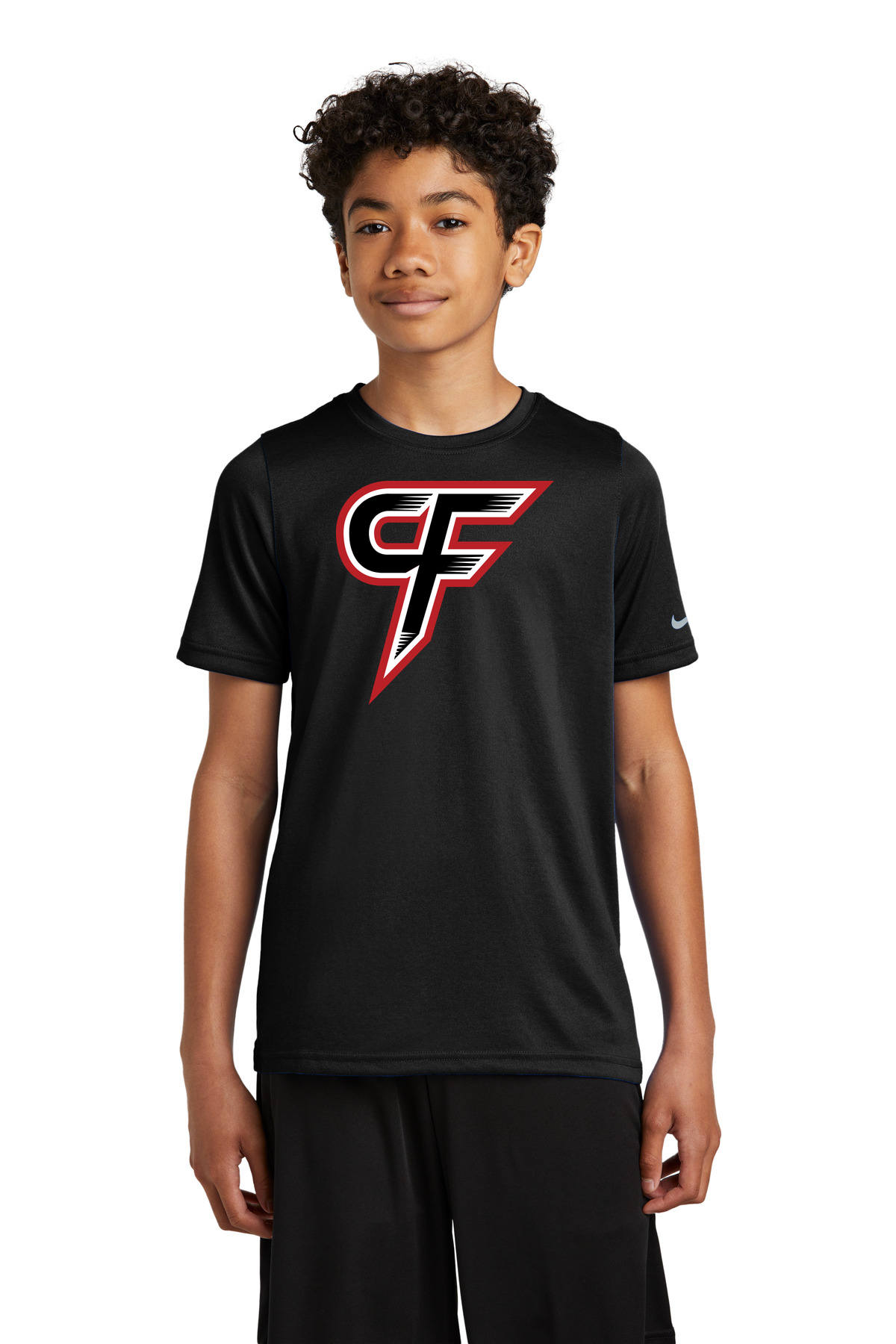 Cannon Falls Volleyball - Black Nike Youth Swoosh Sleeve rLegend Tee NKDX8787