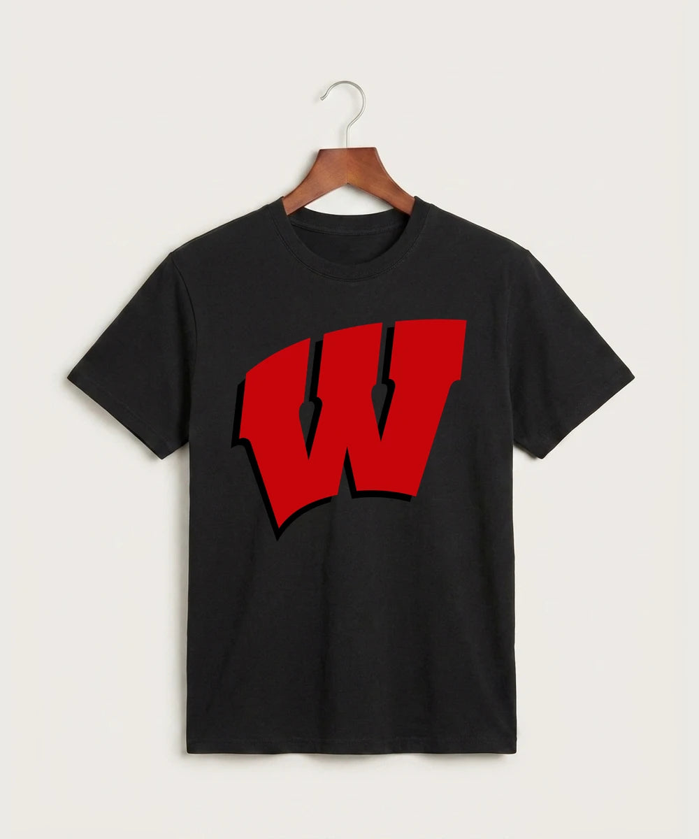 Wisconsin Hanger Test - Black Nike Youth Swoosh Sleeve rLegend Tee NKDX8787