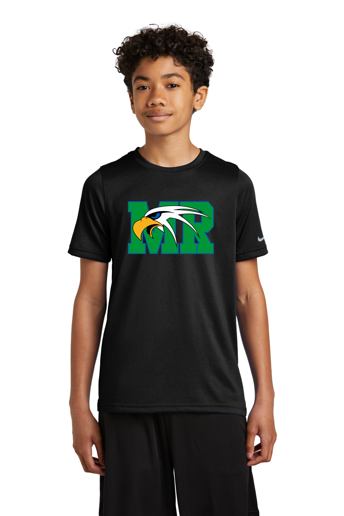 Maple River High School hockey_boys - Black Nike Youth Swoosh Sleeve rLegend Tee NKDX8787