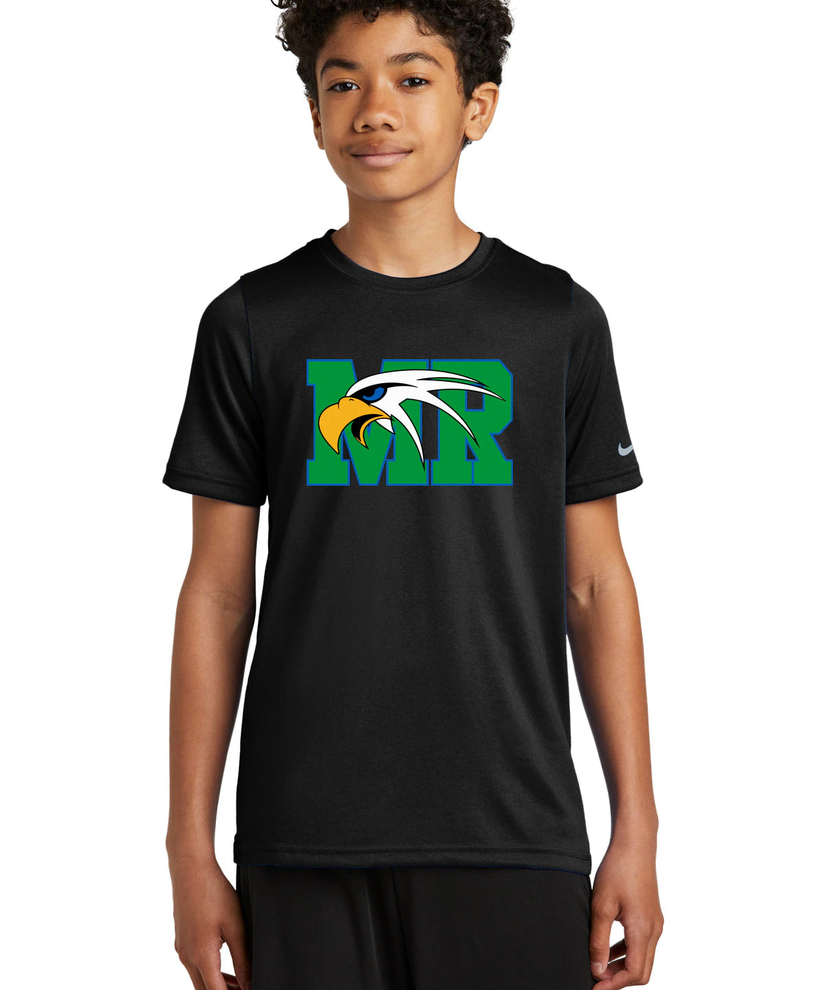 Maple River High School hockey_boys - Black Nike Youth Swoosh Sleeve rLegend Tee NKDX8787