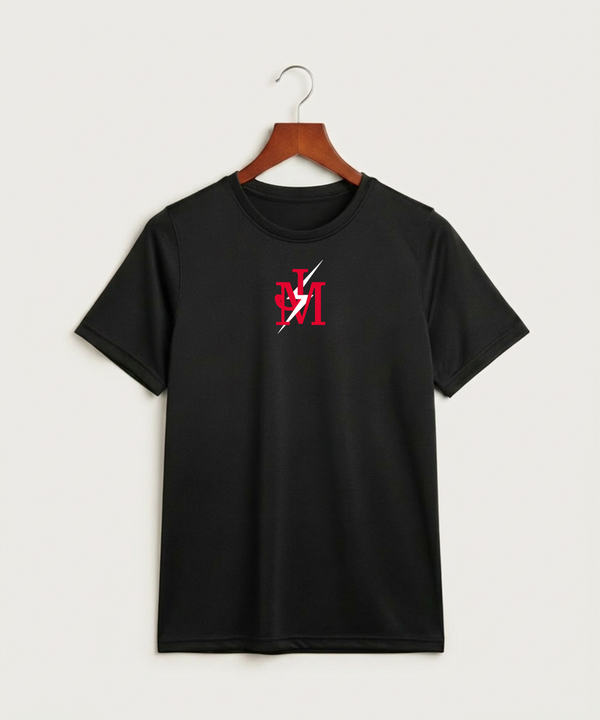 John Marshall High School Cross Country (Coed) - Black Nike Youth Swoosh Sleeve rLegend Tee NKDX8787
