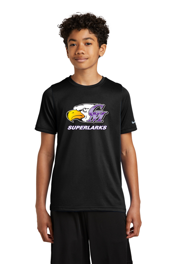 Grand Meadow Football - Black Nike Youth Swoosh Sleeve rLegend Tee NKDX8787