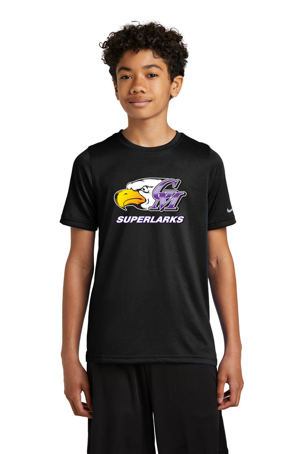 Grand Meadow Football - Black Nike Youth Swoosh Sleeve rLegend Tee NKDX8787