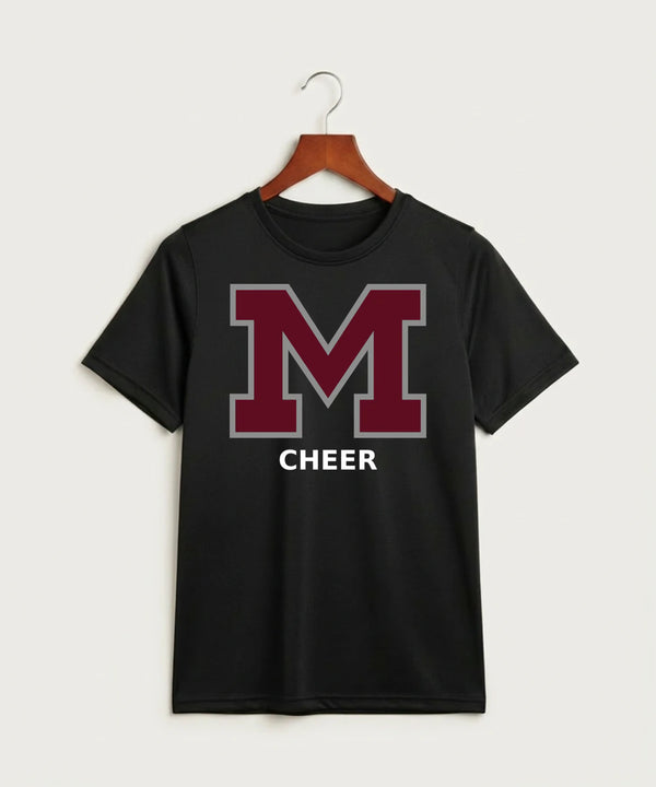 Moline Cheer general - Black Nike Youth Swoosh Sleeve rLegend Tee NKDX8787