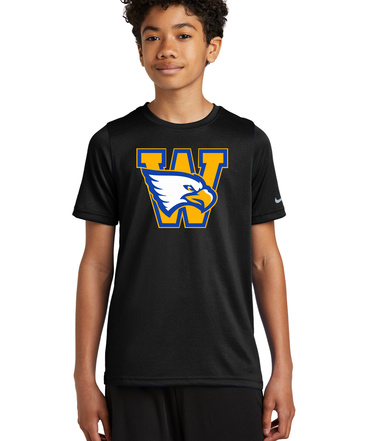 Windom Football - Black Nike Youth Swoosh Sleeve rLegend Tee NKDX8787