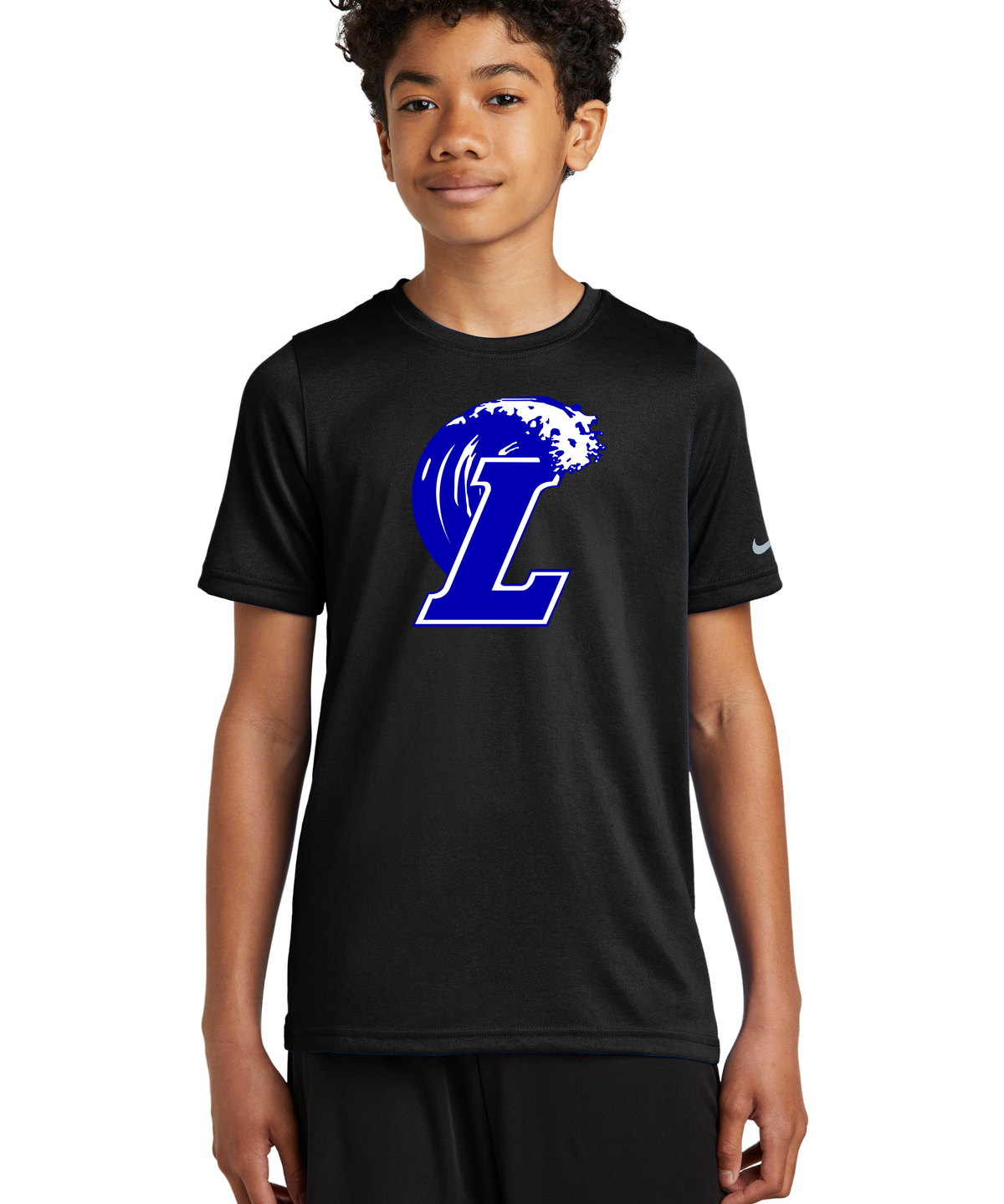 Lakeview Football - Black Nike Youth Swoosh Sleeve rLegend Tee NKDX8787