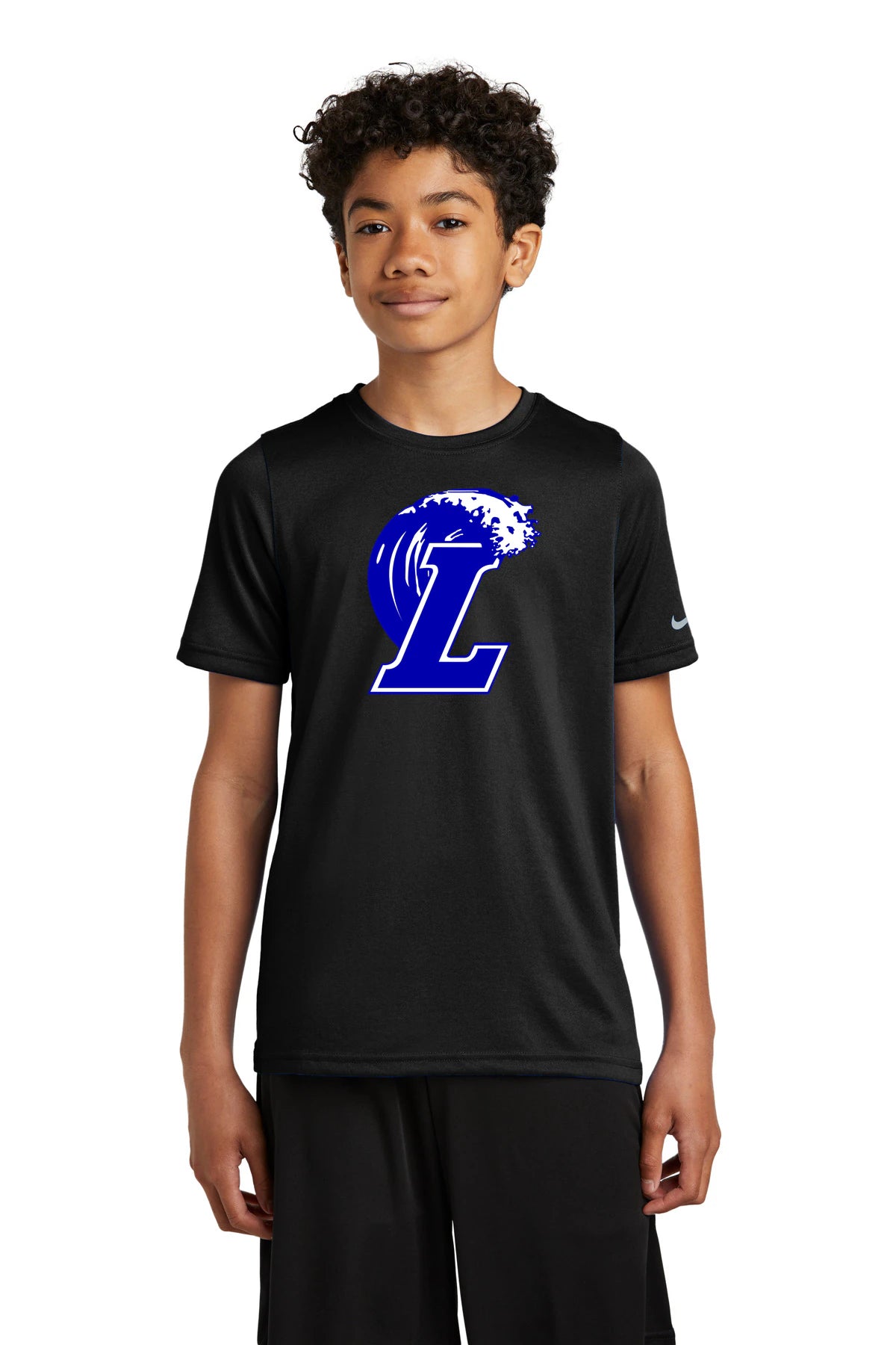 Lakeview Football - Black Nike Youth Swoosh Sleeve rLegend Tee NKDX8787